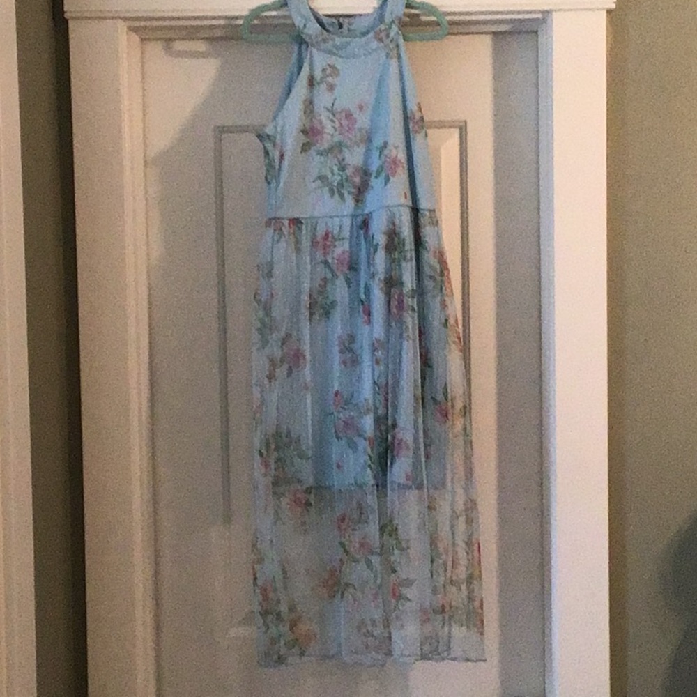Girls floral dress by Pink Violet 14 EUC